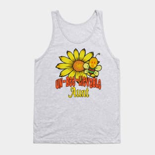 Unbelievable Aunt Sunflowers and Bees Tank Top